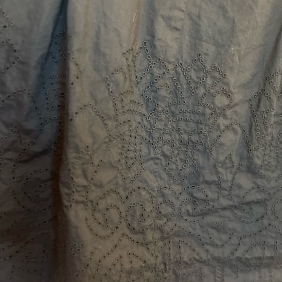 TALBOTS Elegant Black Women's A-Line Skirt 100% cotton boho preppy - Picture 4 of 8